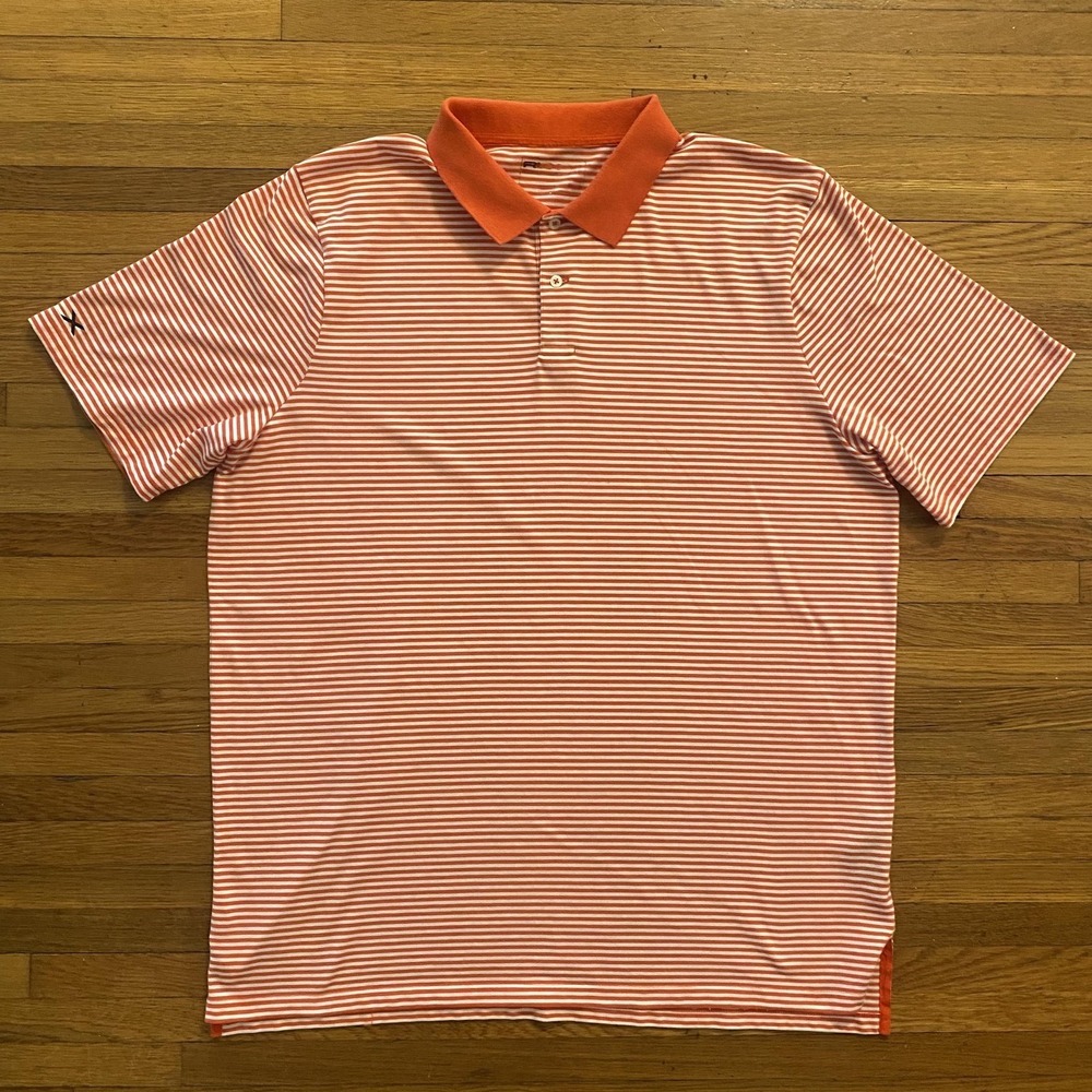 RLX‎ Ralph Lauren Polo Shirt Mens XL Striped Golf Performance Athletic Top